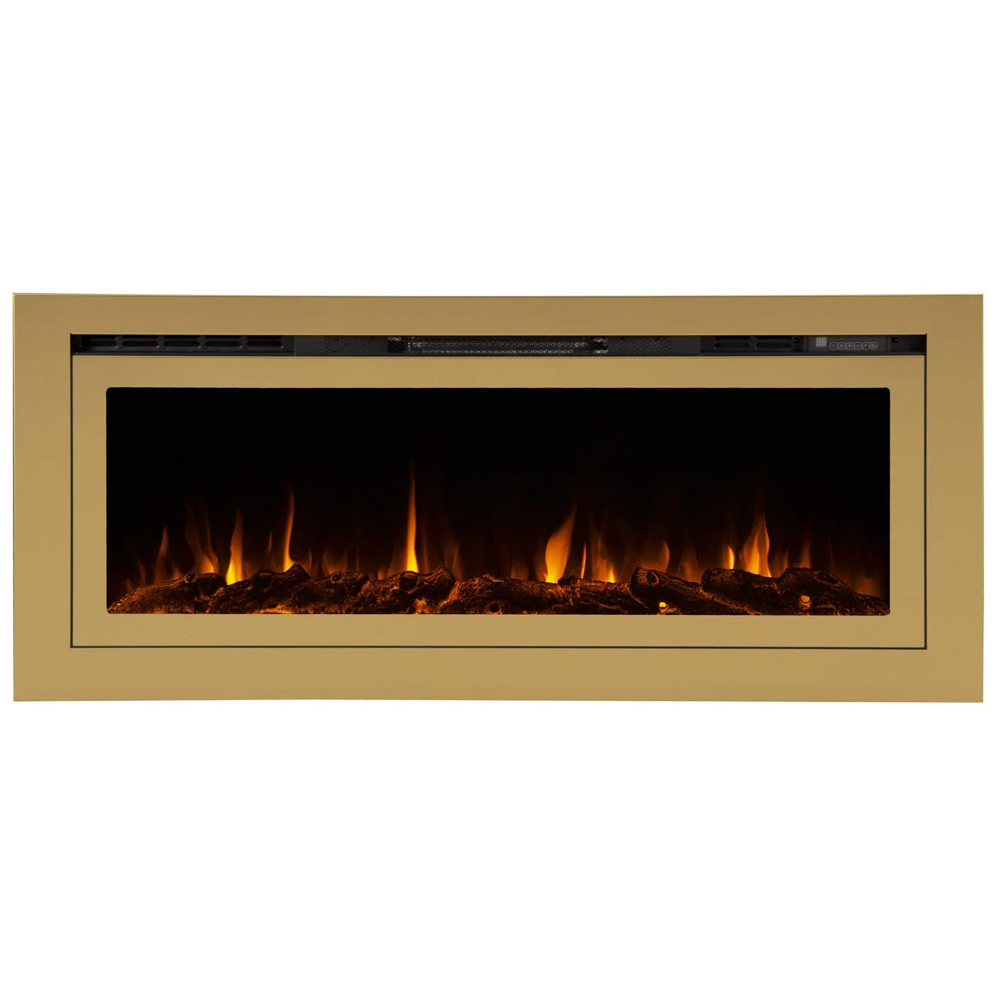 The Sideline Deluxe Gold 50 Inch Recessed Smart Electric Fireplace 86275