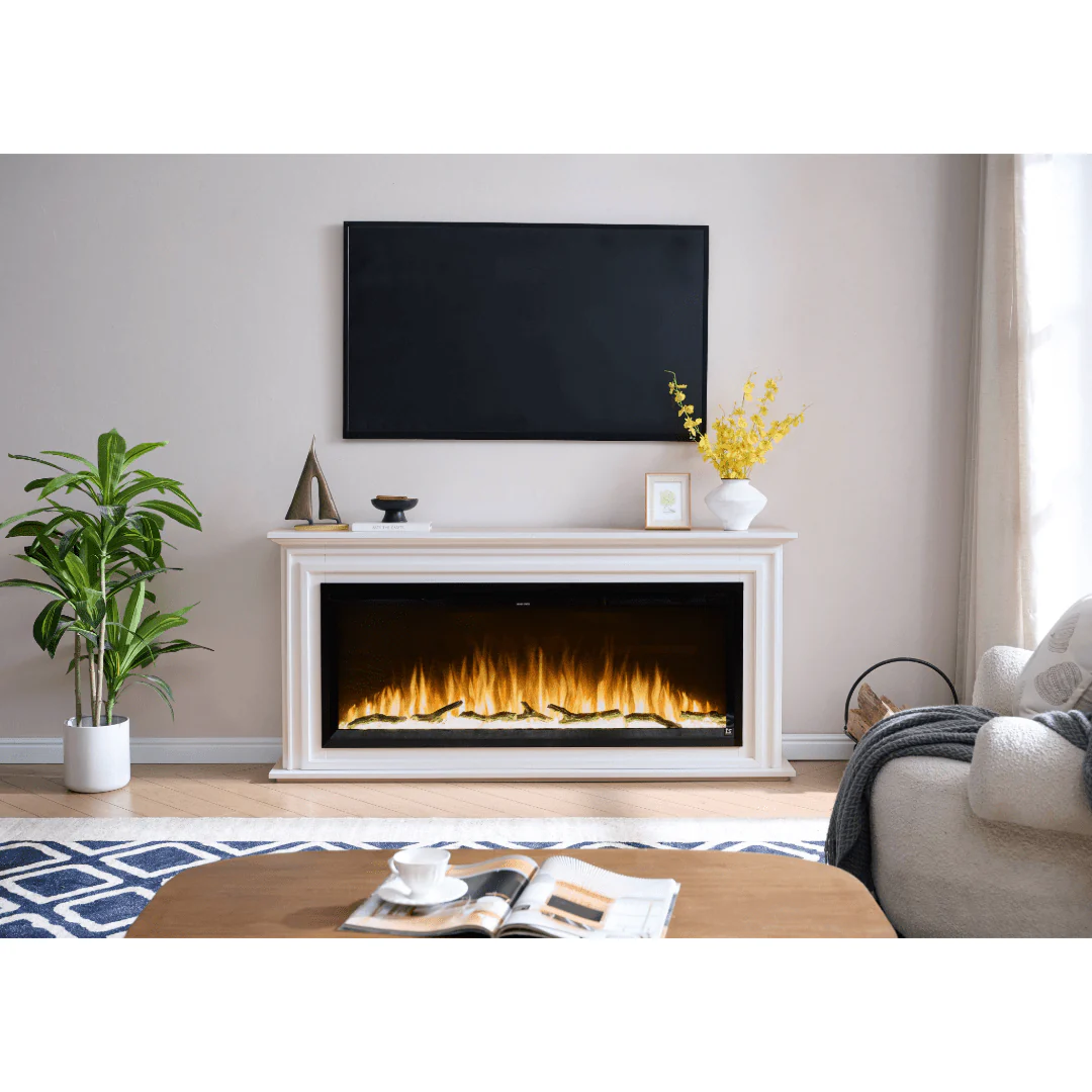 Sideline Elite 50 Inch Smart Electric Fireplace with Encase Surround Mantel