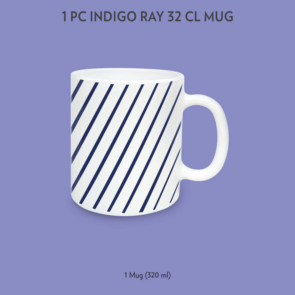 Larah by Borosil Indigo Ray Mug, 320ml