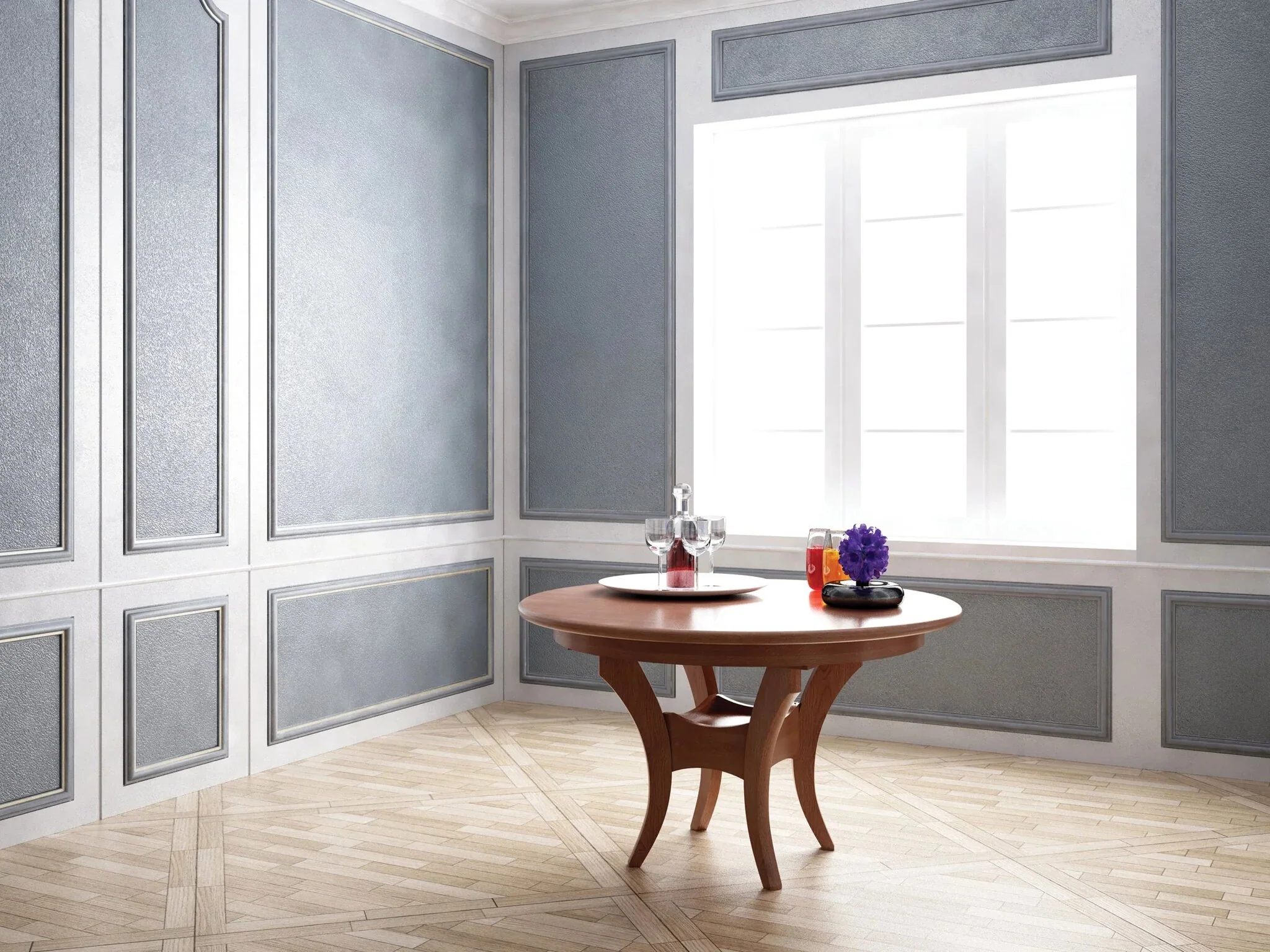 Amish Fenton Round Single Pedestal Table