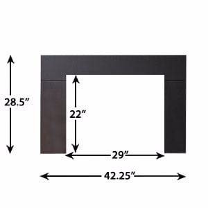 GreatCo 42-Inch Electric Fireplace Flush Mount Conversion Kit