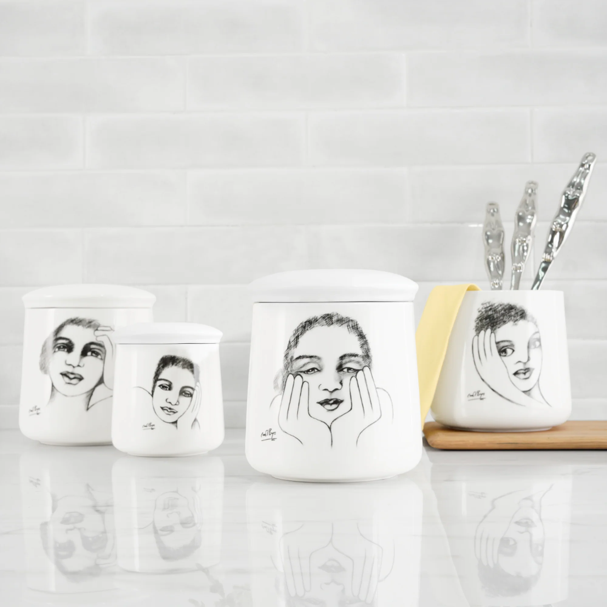 Carrol Boyes Eye Candy Canister Large White