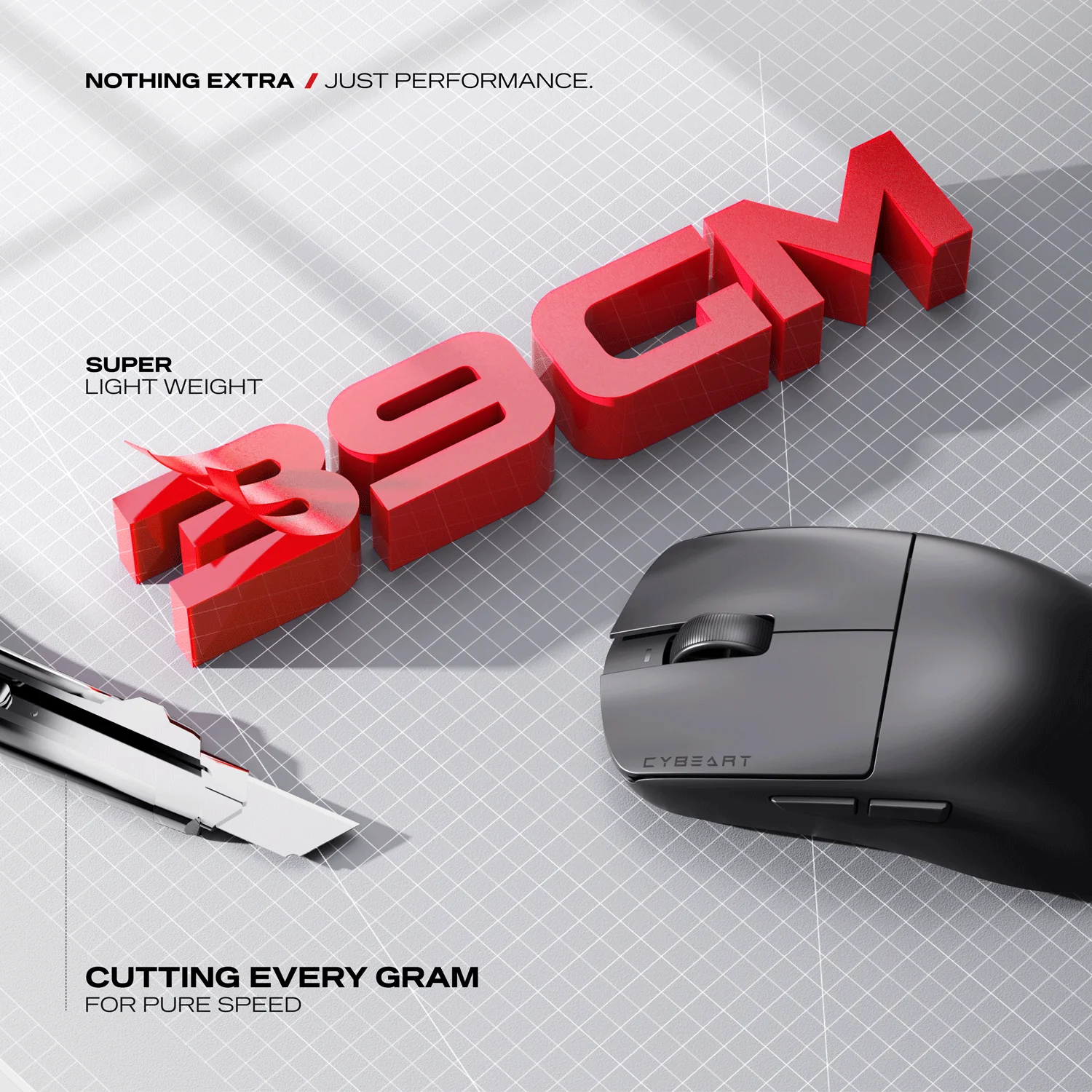 Xeus | 8K 39g Superlight Tri-Mode Gaming Mouse