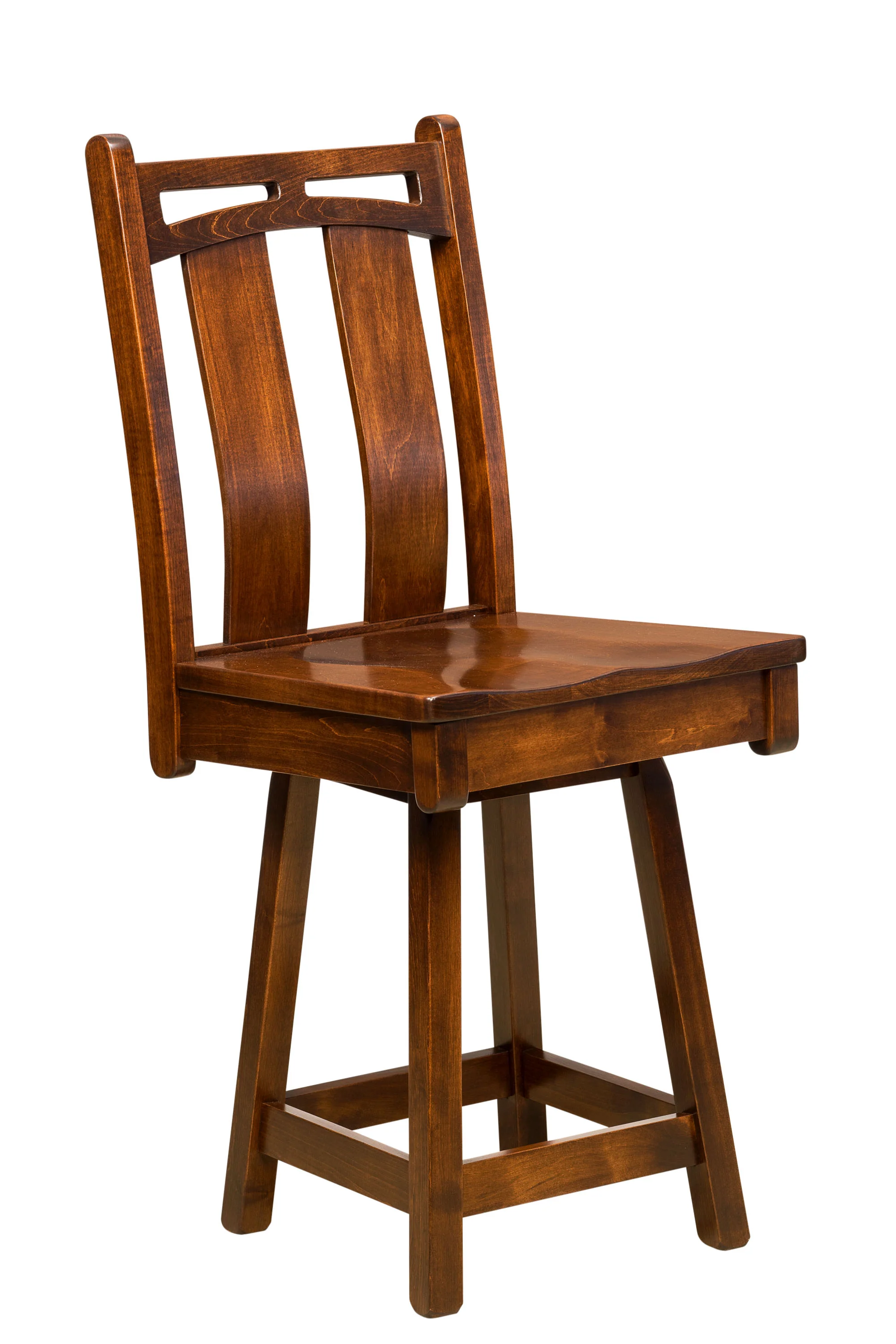Amish Bridgeport Swivel Bar Chair