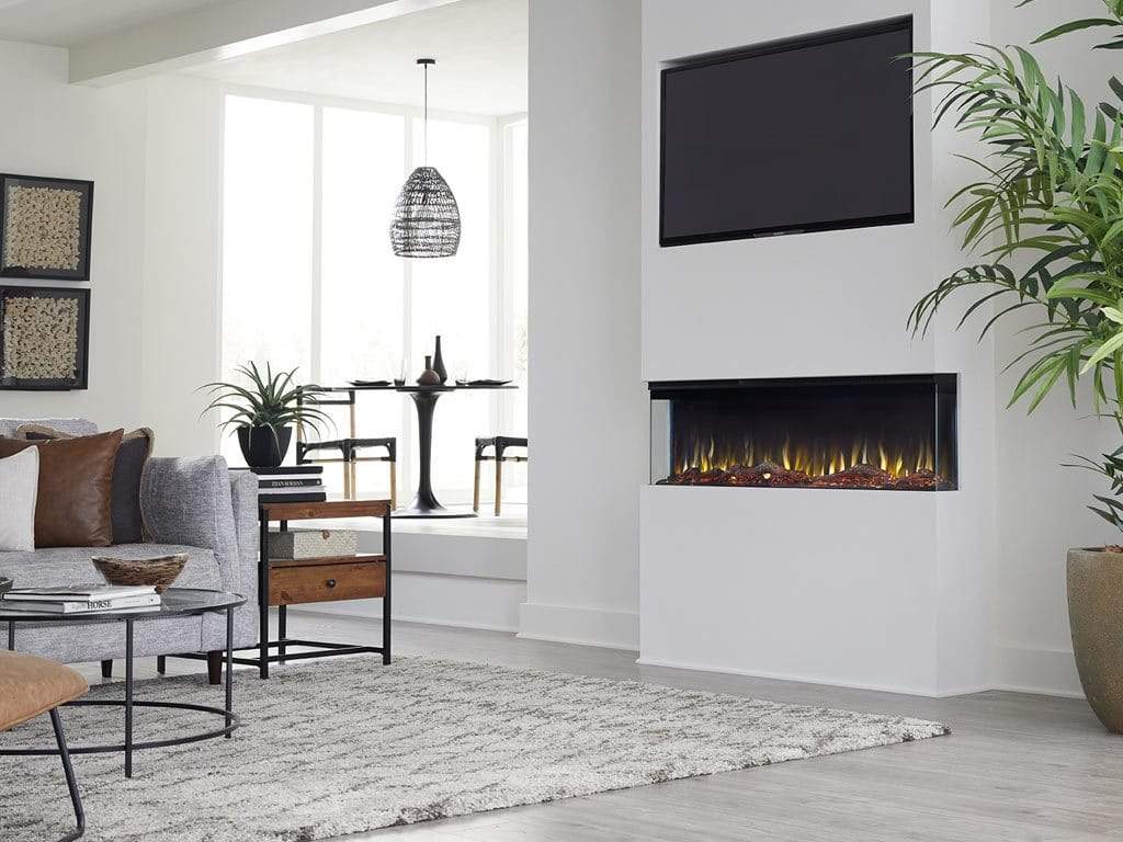 Sideline Infinity Pro 60 Inch 3 Sided Recessed Smart Electric Fireplace 80046