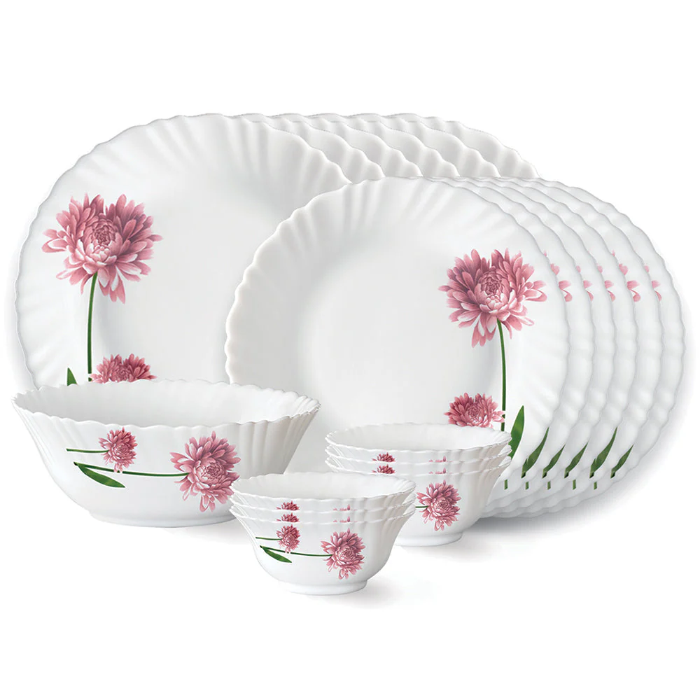 Larah by Borosil Nargis Dinner Set, 6 pc