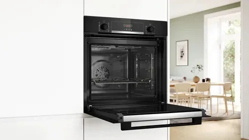 Bosch 71L Built-In Electric Single Oven - Black | HQA574BB3B