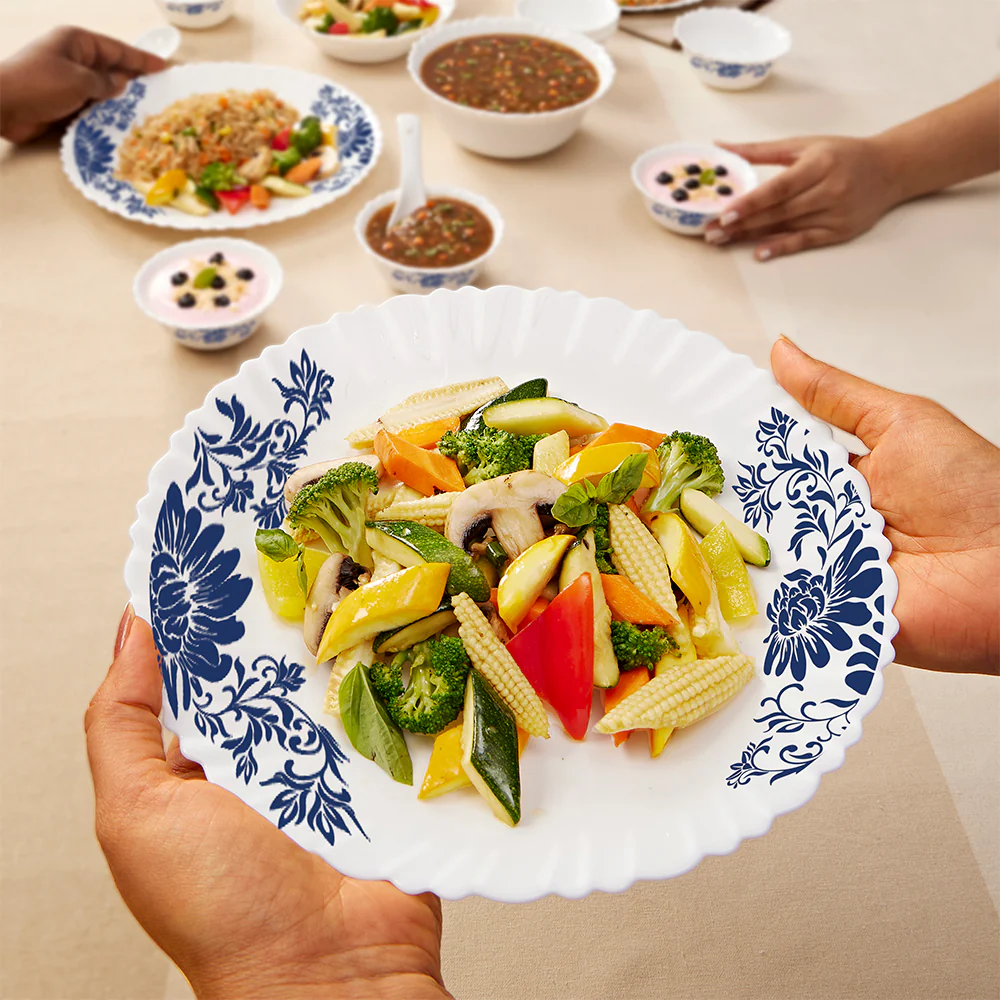 Larah by Borosil Leona 47 pc Dinner Set