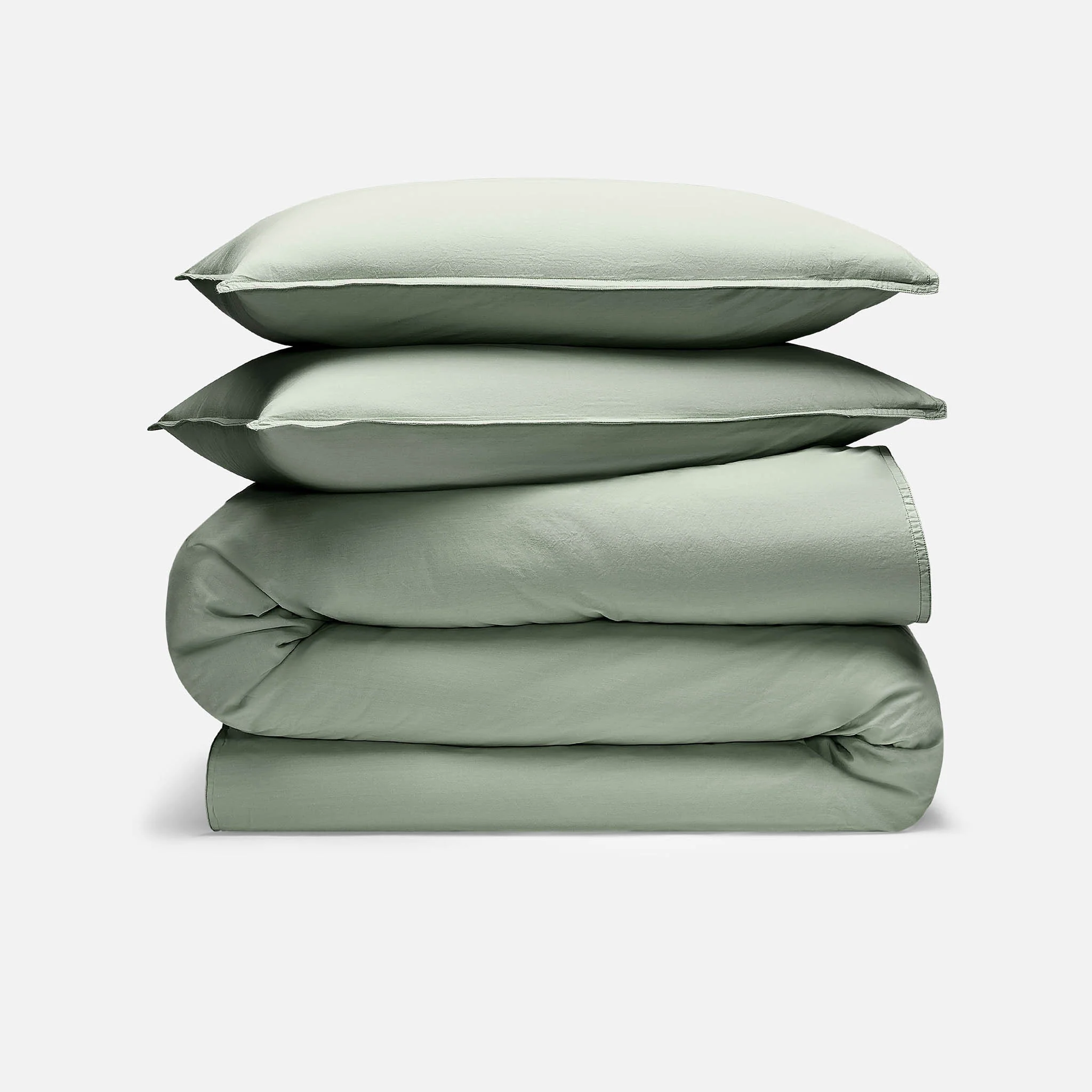 Washed Classic Percale Duvet Set