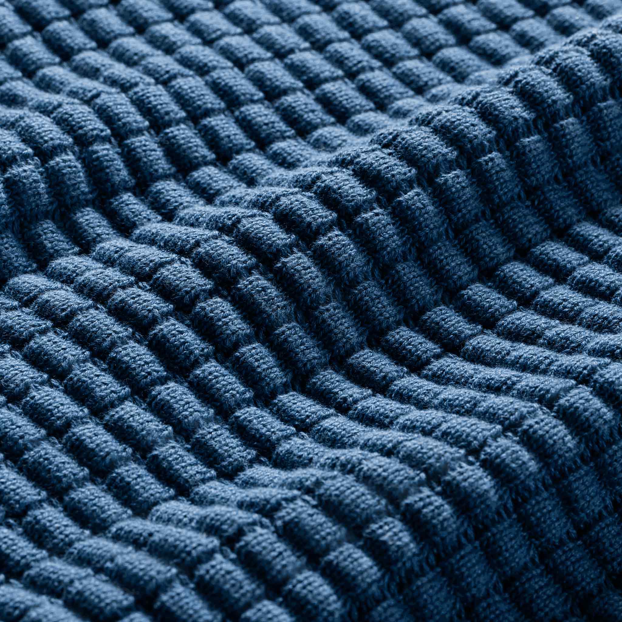 Grid Knit Cotton Throw Blanket - Last Call