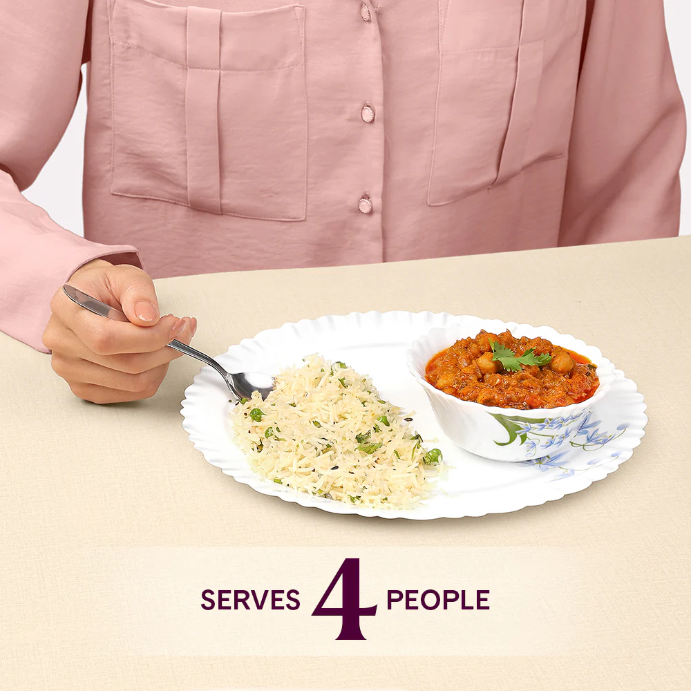 Larah by Borosil Lavender Dinner Set, 13 pc