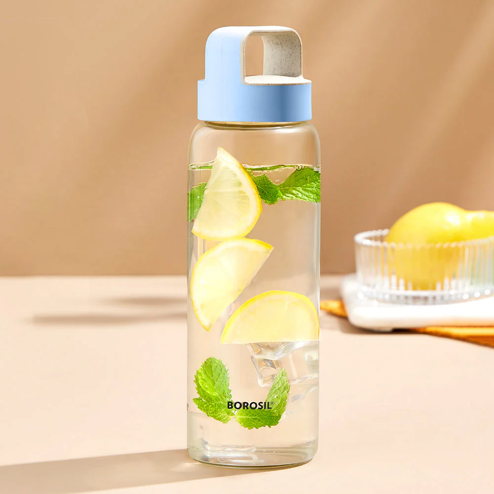 Crysto Wide Mouth Clear Glass Bottle