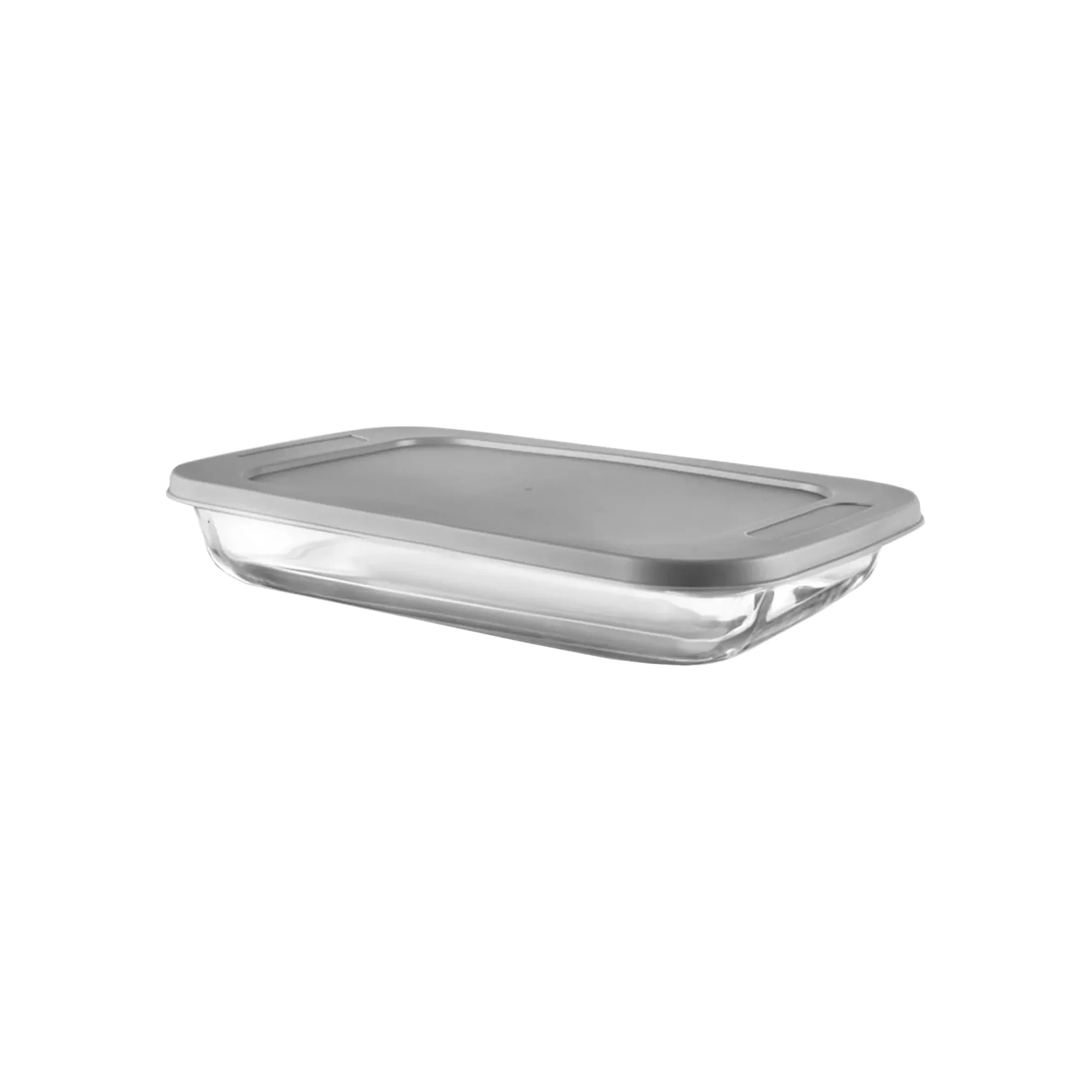 CH 3Lt Rectangular Glass Casserole Grey