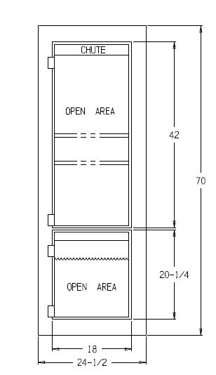 AMSEC 8665429 TL-30 Double Door Depository Safe Left Hand Swing