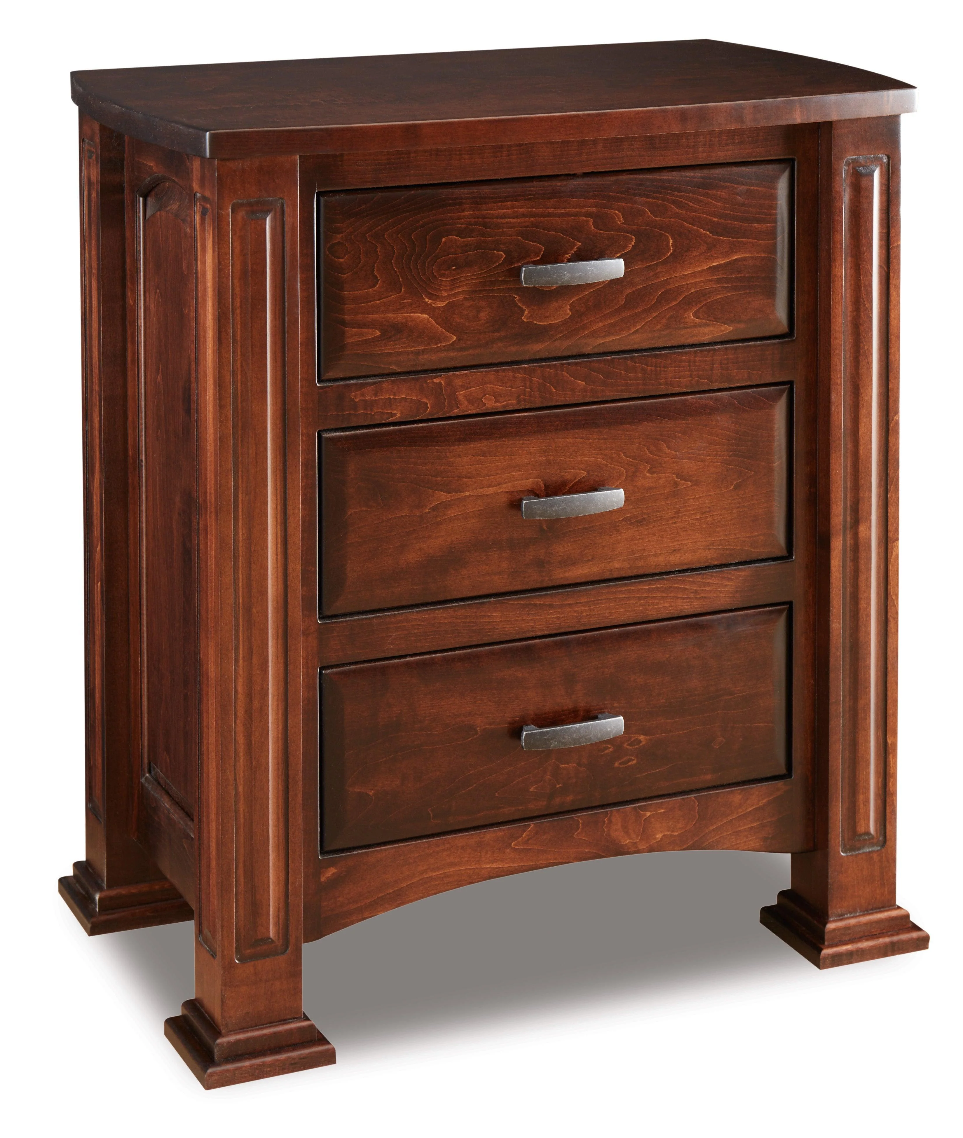 Amish Lexington Three Drawer Nightstand