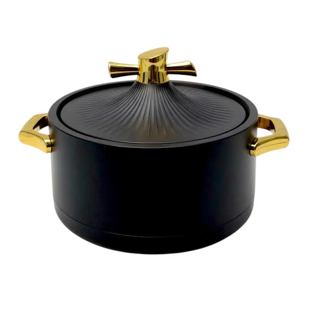 3 Piece Food Warmer Serving Set Black