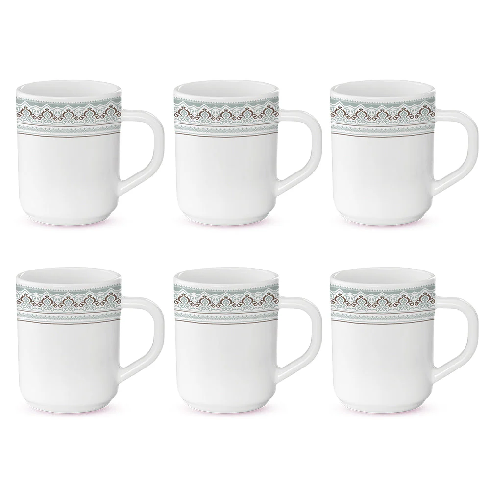 Larah by Borosil Classic Mug Set, 240ml x 2