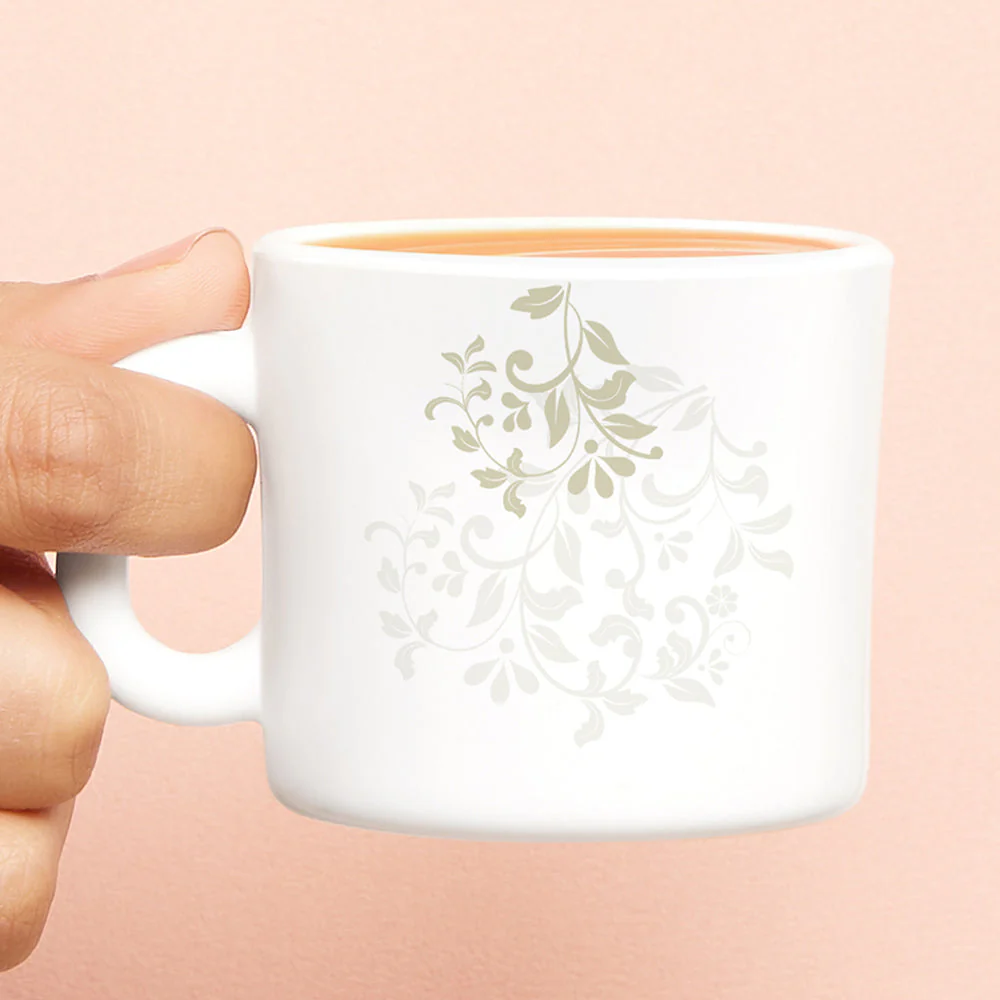 Larah by Borosil Ingot Mug Set, 240ml x 2