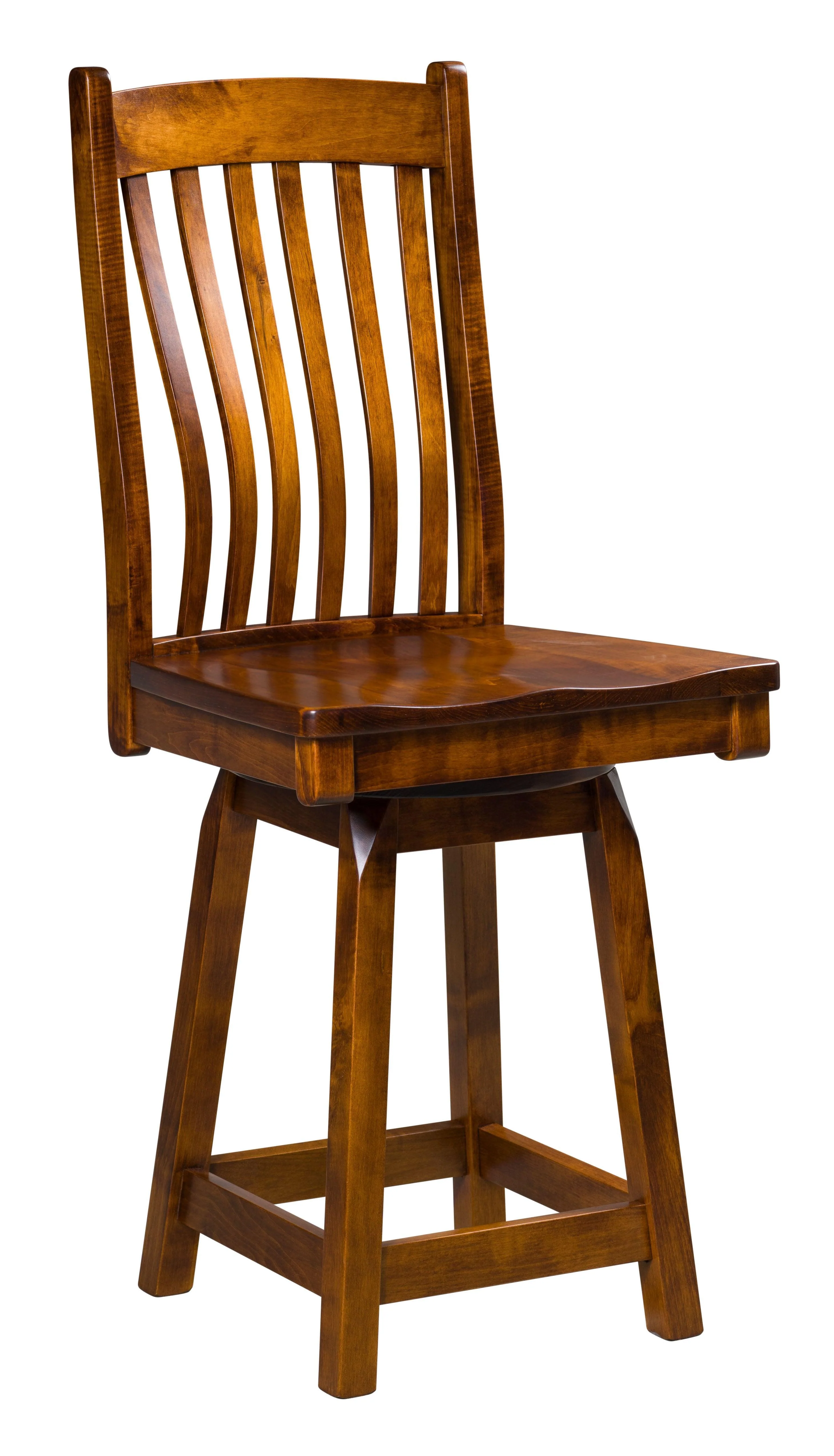 Amish Delilah Swivel Bar Chair