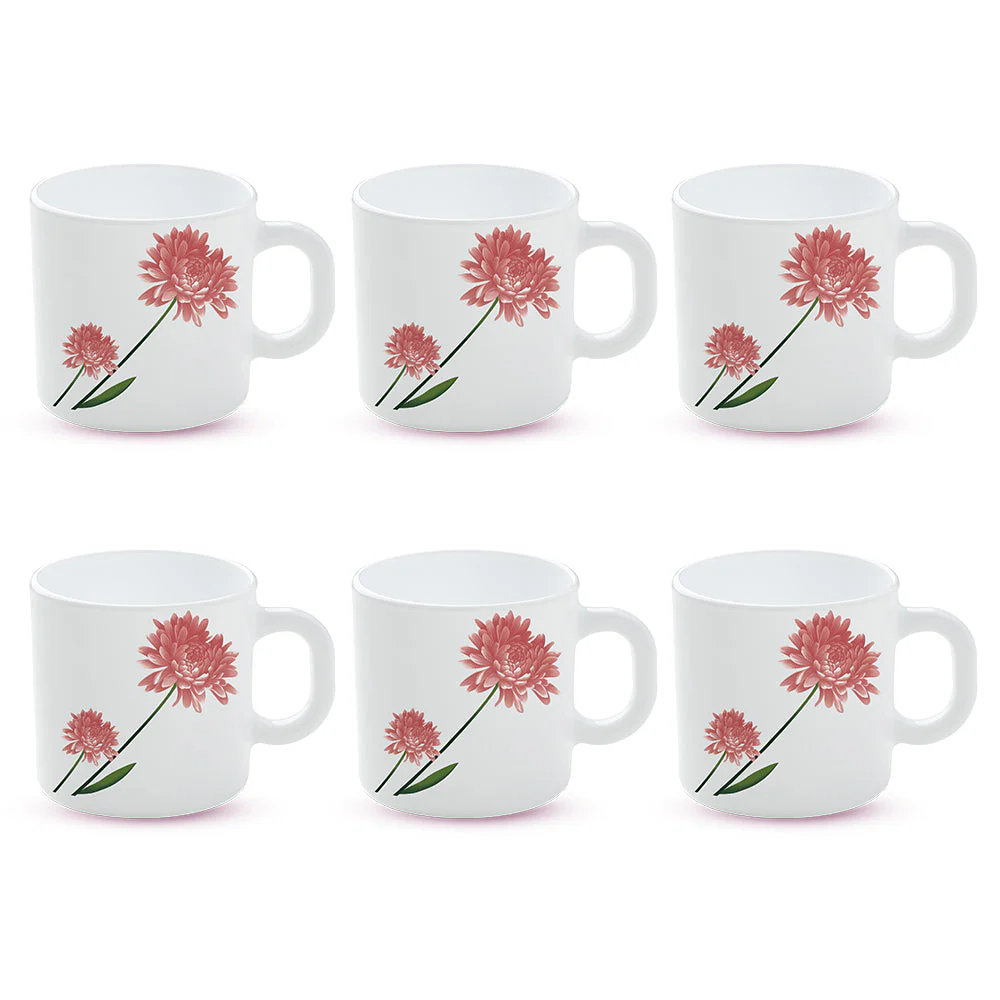 Larah by Borosil Nargis Mug Set, 240ml x 2