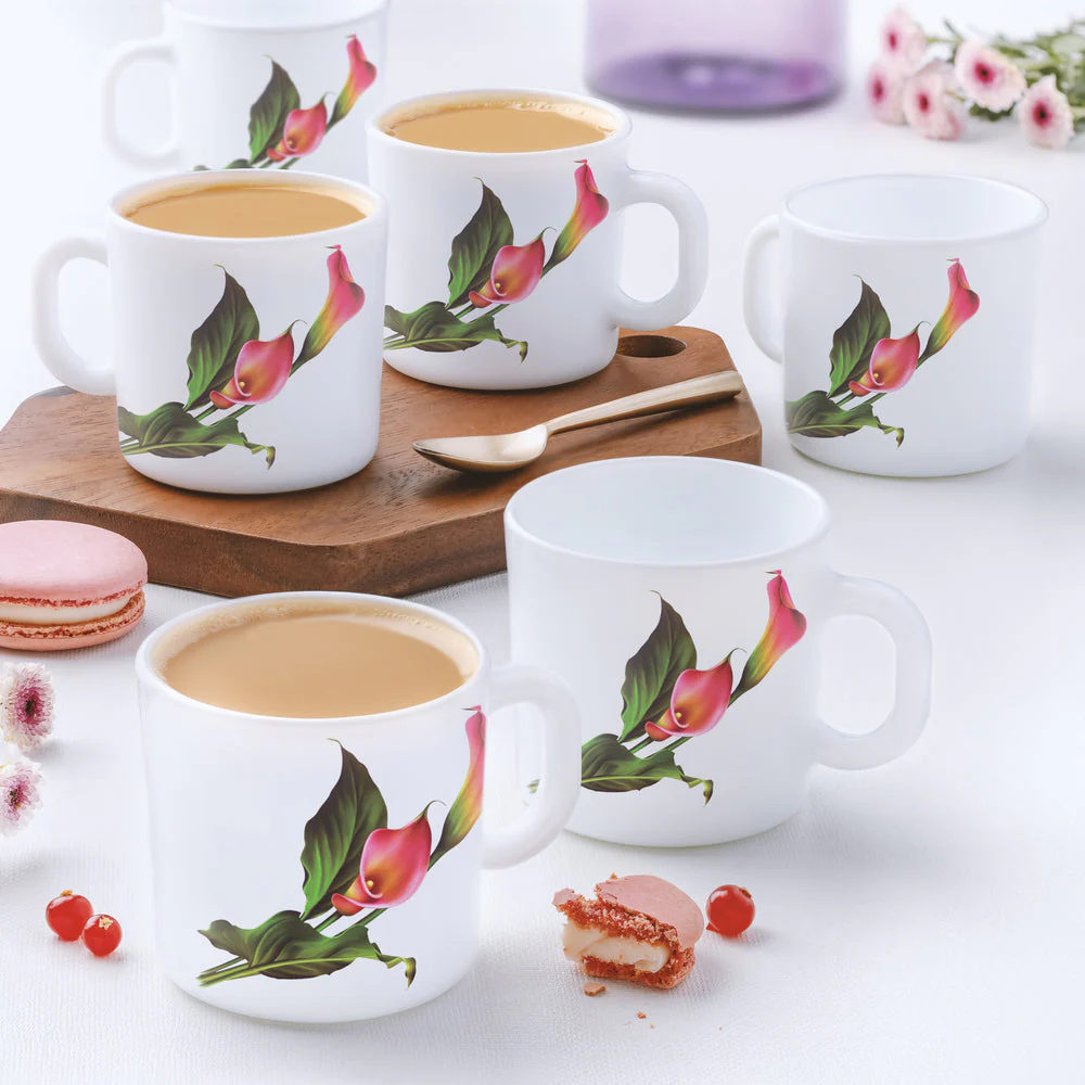 Larah by Borosil Stargazer Mug Set, 240ml x 2