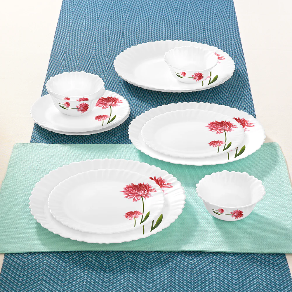 Larah by Borosil Belle Dinner Set, 12 pc