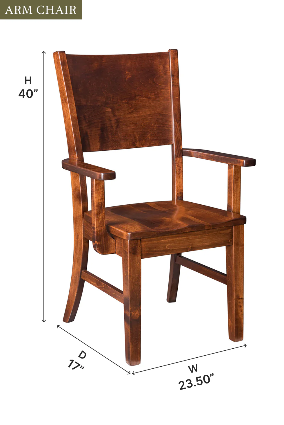 Amish Ceresco Dining Chair - Quick Ship