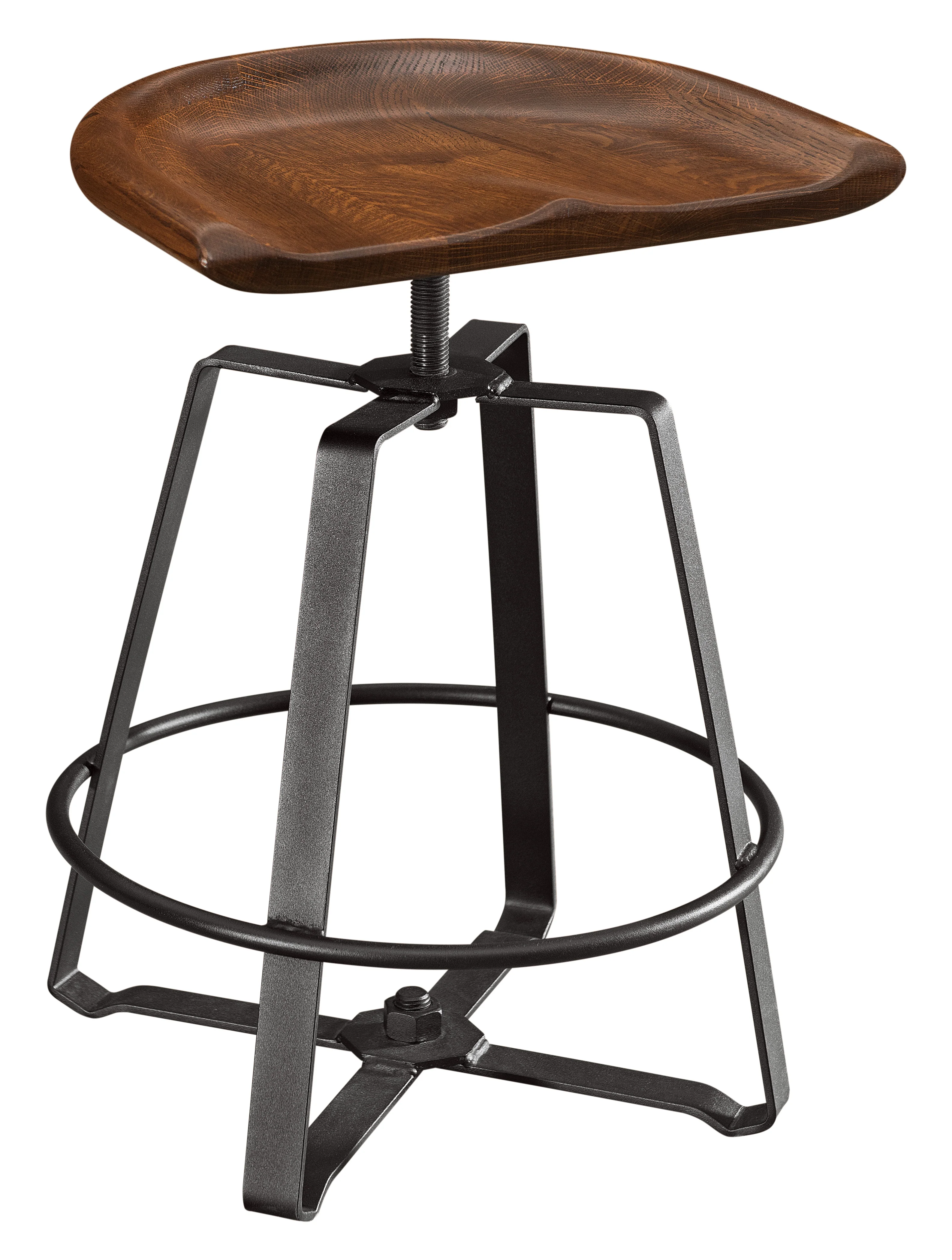Amish Iron Craft Bar Chair