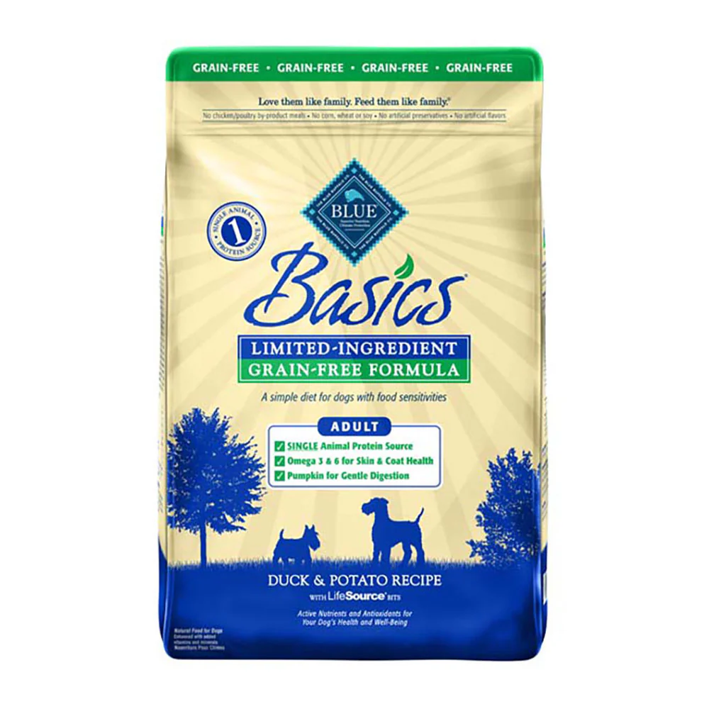 Blue Buffalo® Basics® Limited Ingredient Diet Grain Free Duck & Potato Recipe Adult Dog Food 22 Lbs