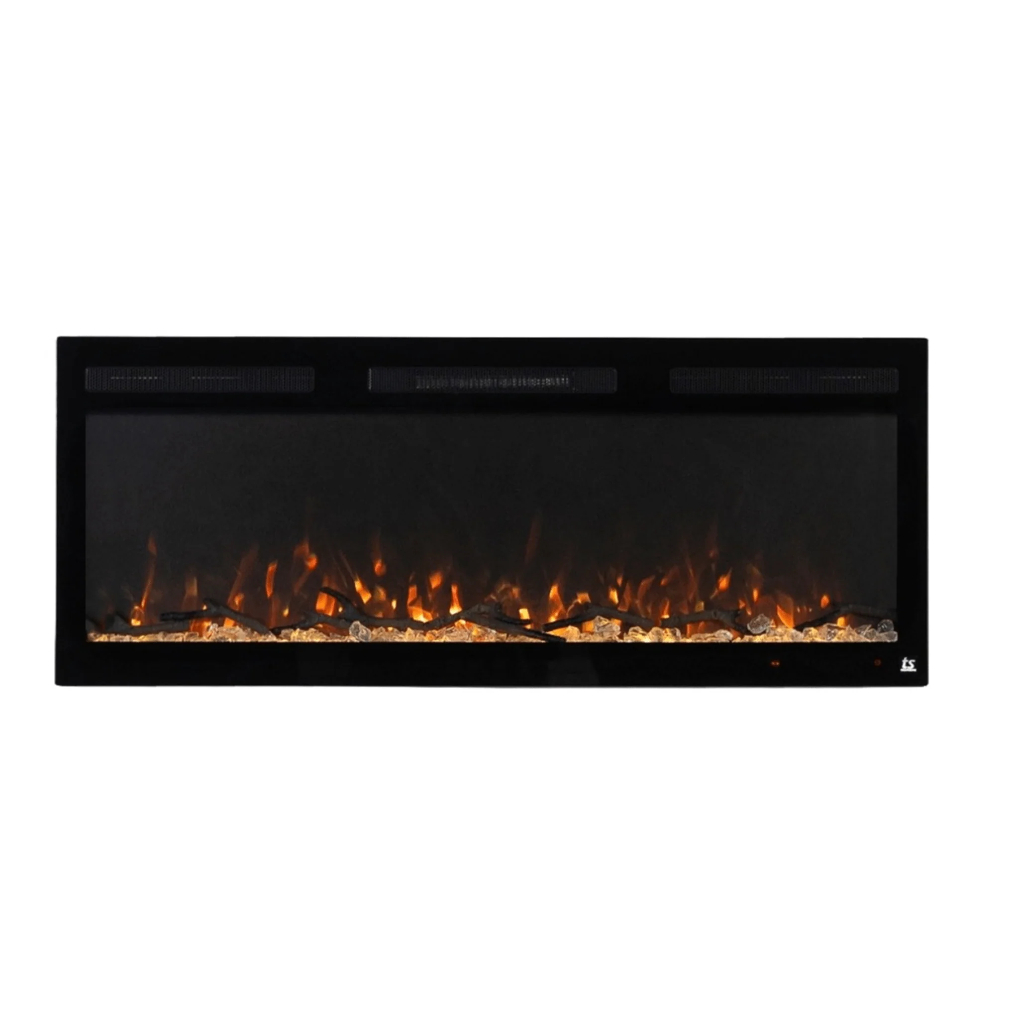 Sideline Fury 50 Inch Slim-Depth Recessed Smart Electric Fireplace 80054