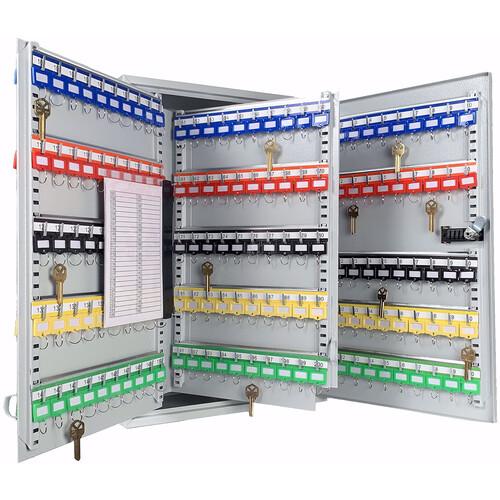 Barska CB13562 300 Position Adjustable Key Cabinet with Combo Lock - Gray