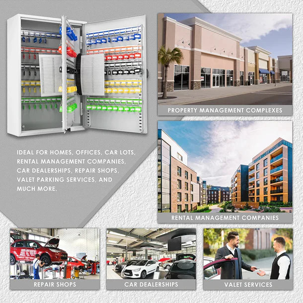 Barska CB13716 200 Position Key Cabinet with RFID Lock - Grey