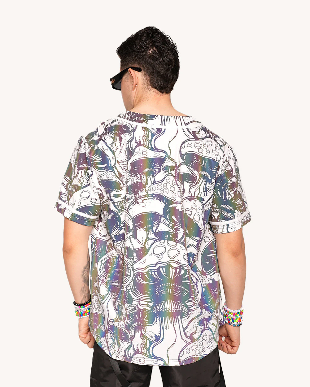 Secret of Life Mushroom Rainbow Reflective Jersey