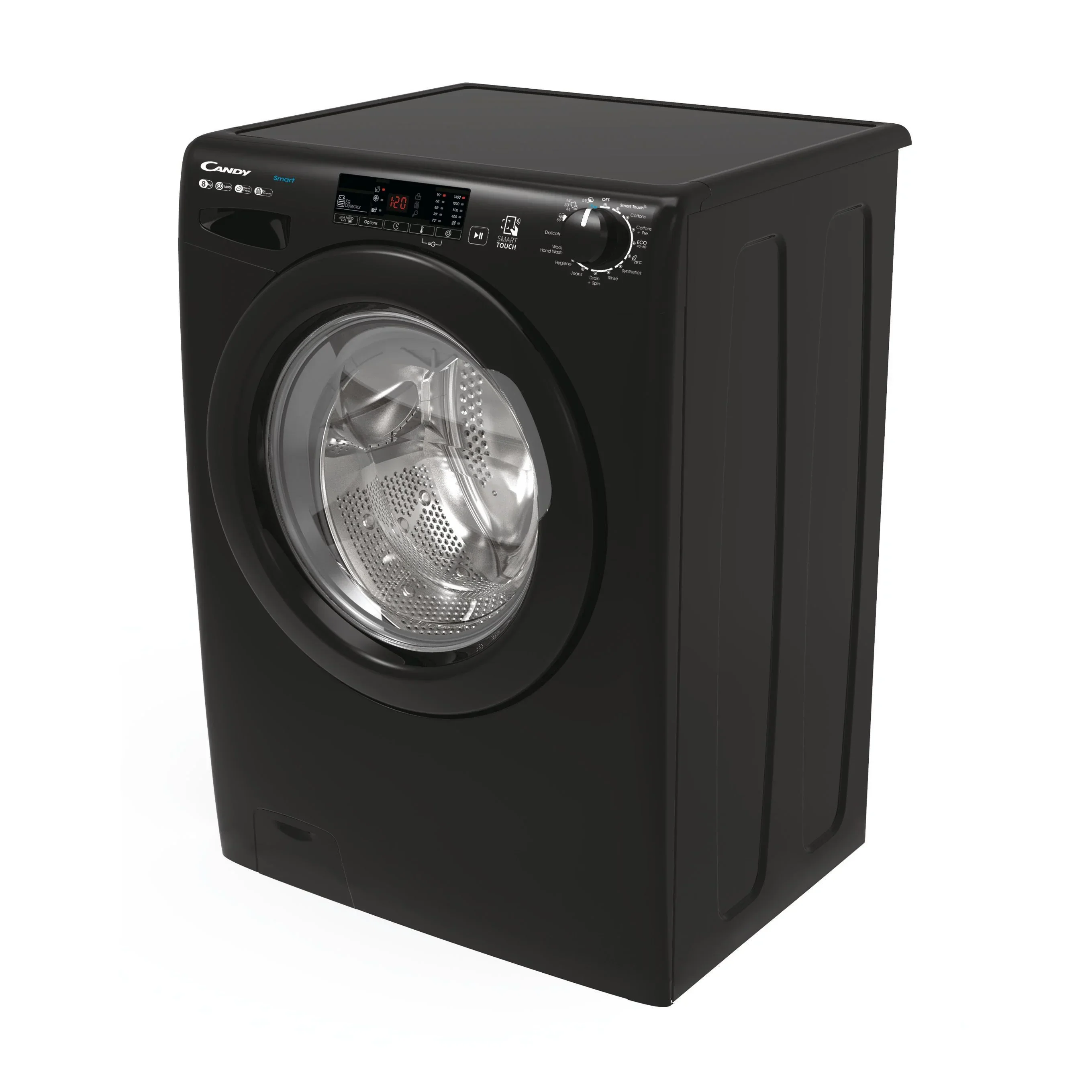 Candy Smart 8kg 1400rpm Washing Machine Black | CS 148TWBB4/1-80