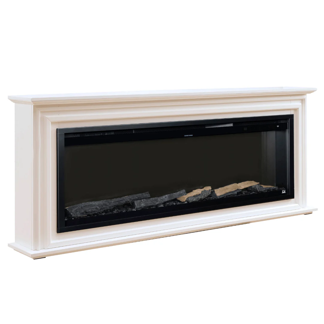 Sideline Elite Pro 60 Inch Smart Electric Fireplace with Encase Surround Mantel