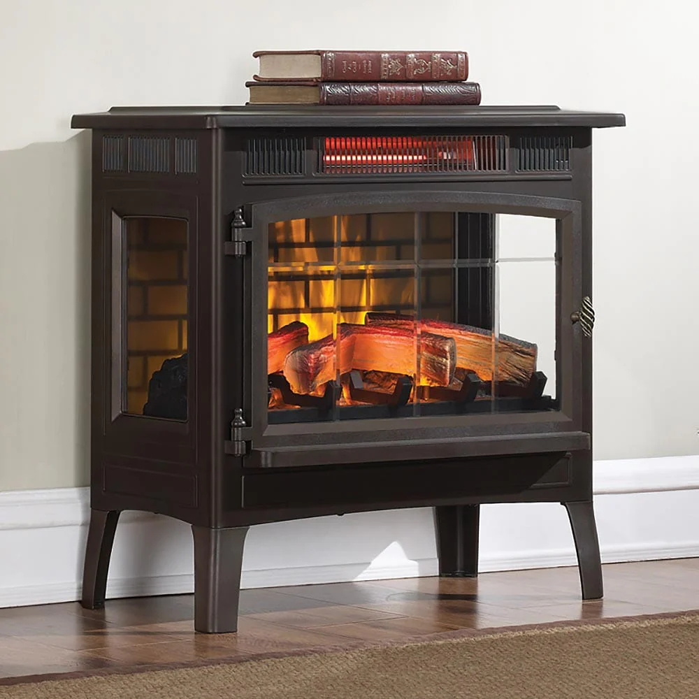 Duraflame 3D Bronze Infrared Electric Fireplace Stove with Remote Control - DFI-5010-02