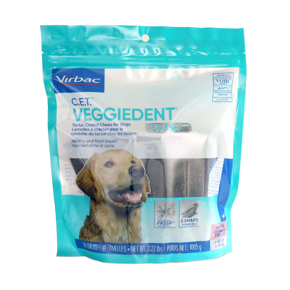 Virbac C.E.T.® VeggieDent® Fresh Tartar Control Dog Chews Large