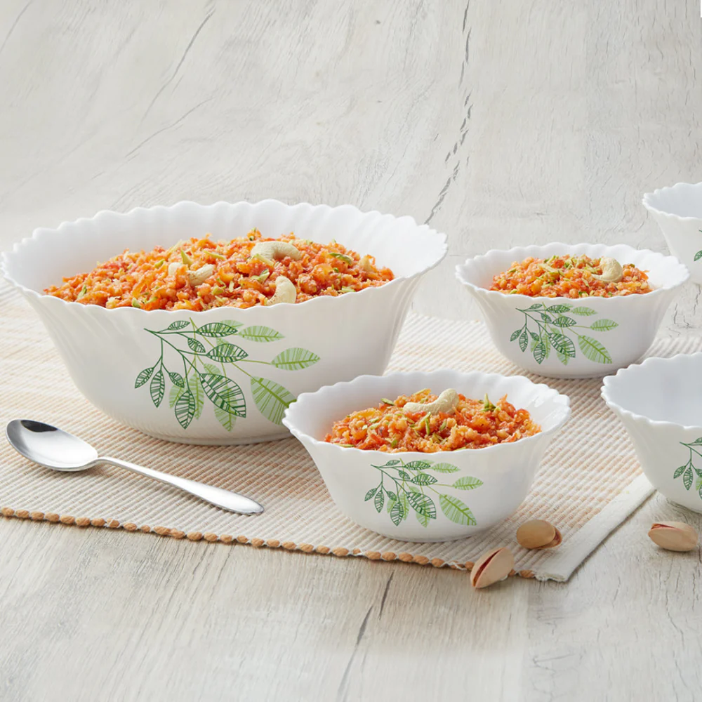 Larah by Borosil Fauna 5 pc Pudding Set