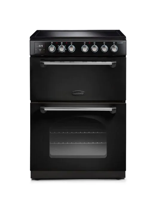 Rangemaster 128100 Classic 60cm Ceramic Cooker - BLACK/CHROME | CLA60ECBL/C
