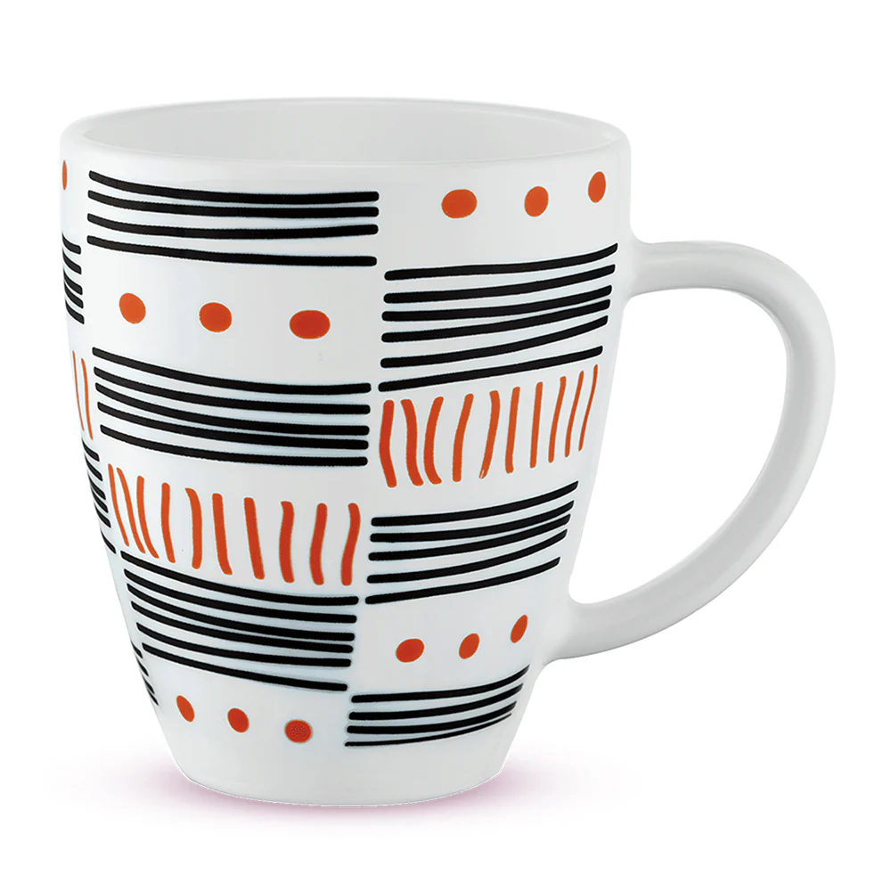 Larah by Borosil Doodle Mug, 390ml