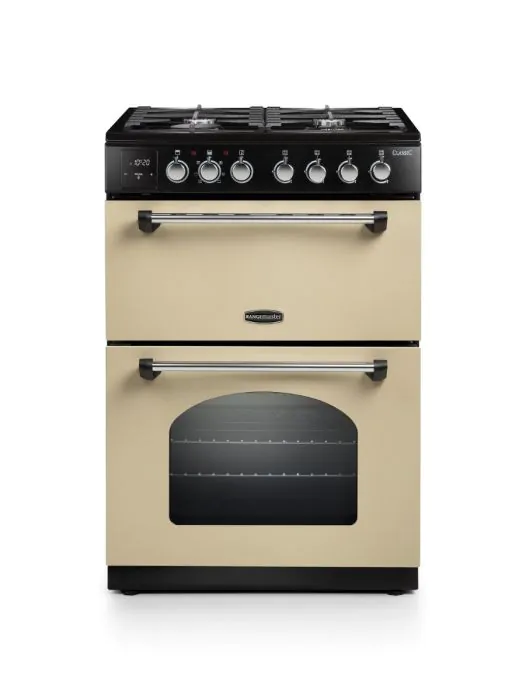 Rangemaster  Classic 60cm Dual Fuel Range Cooker | Cream/Chrome | CLA60DFFCR/C