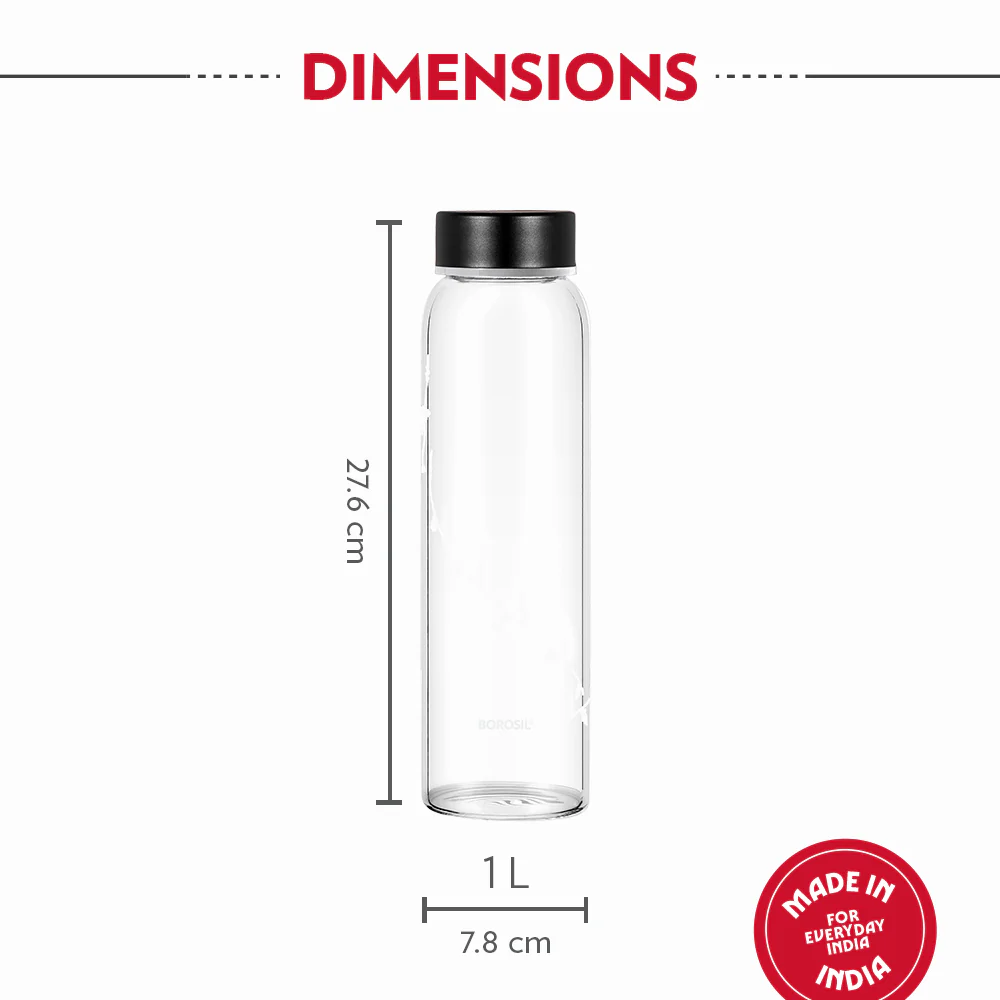 Crysto White Krip Glass Bottle