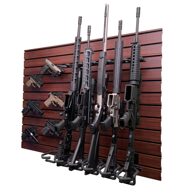Hold Up Displays Gun Wall Bundle for 6 Rifles and 6 Pistols HD103