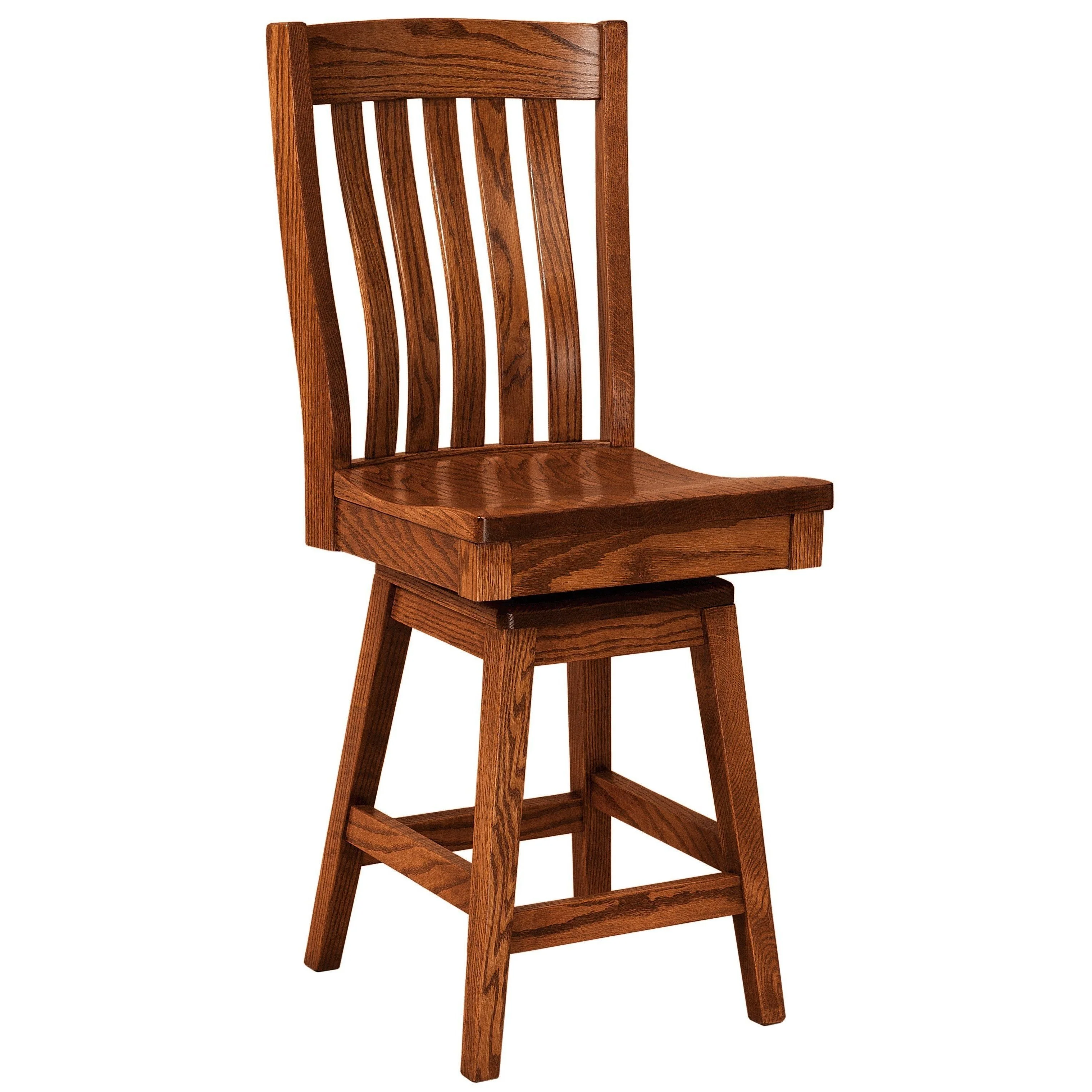 Amish Houghton Swivel Bar Chair
