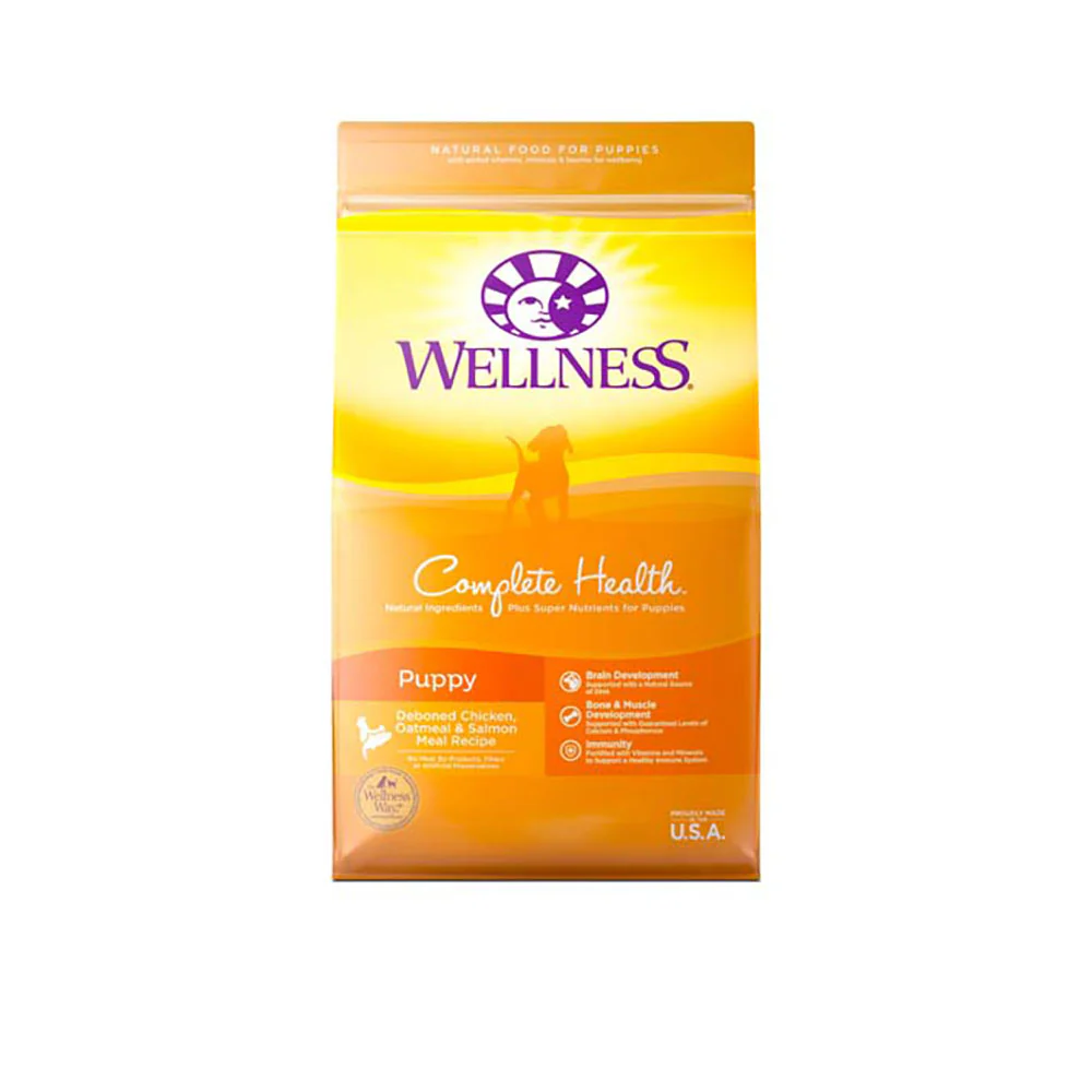 Wellness® Complete Health™ Grain Free Deboned Chicken, Chicken Meal & Salmon Meal Recipe Puppy Dog Food 24 Lbs