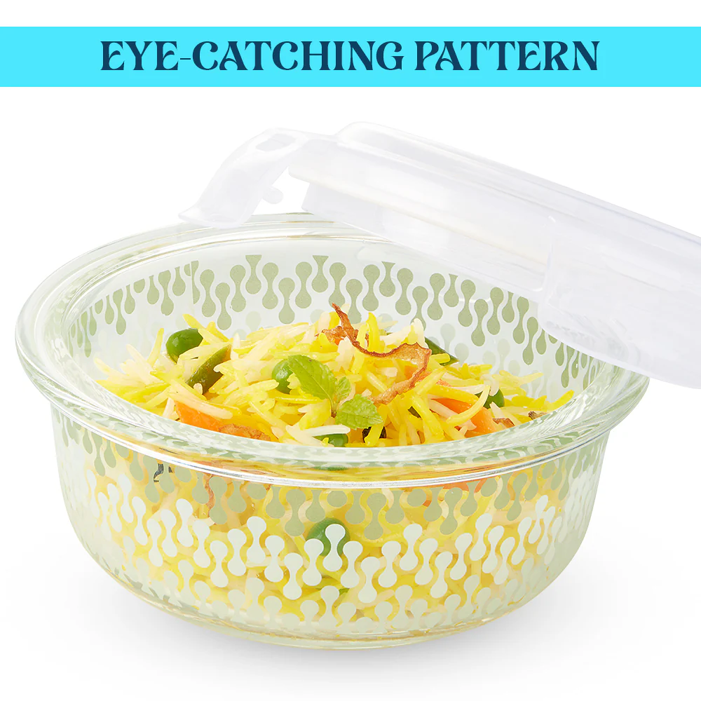 Larah Gracia Fusion Glass Lunchbox, Set of 4