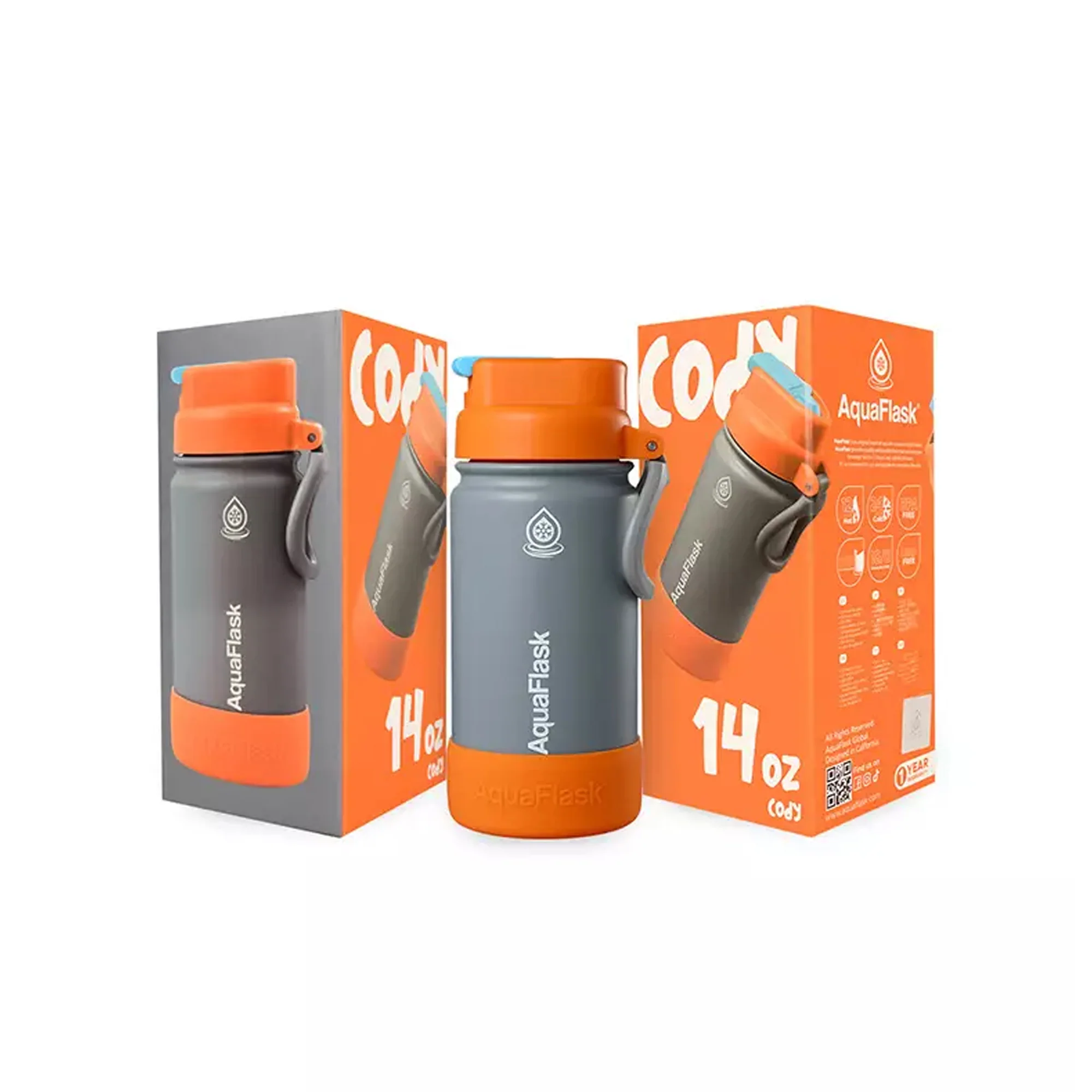 Aquaflask Kids Flipsip 415ml Flask Cody