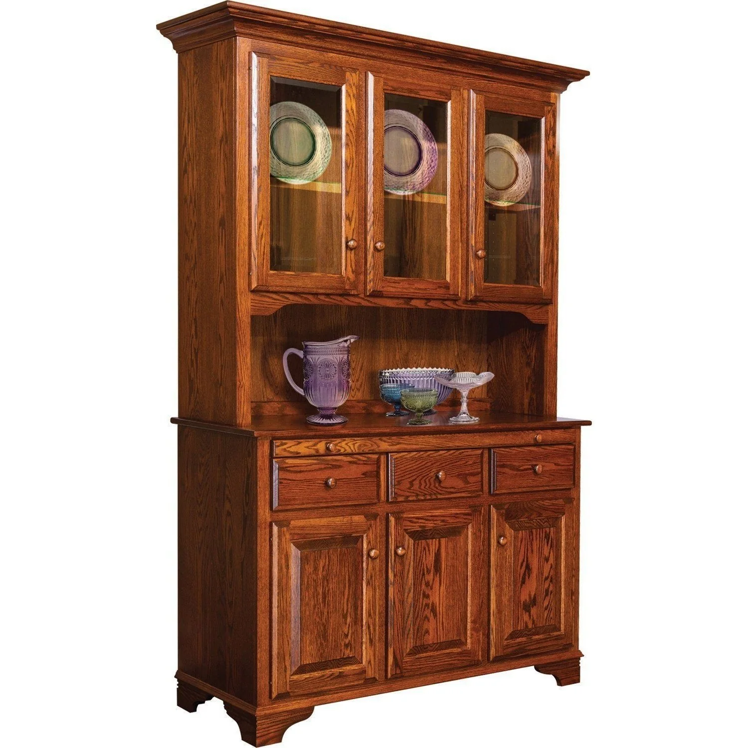 Amish Landsbury Three Door Hutch