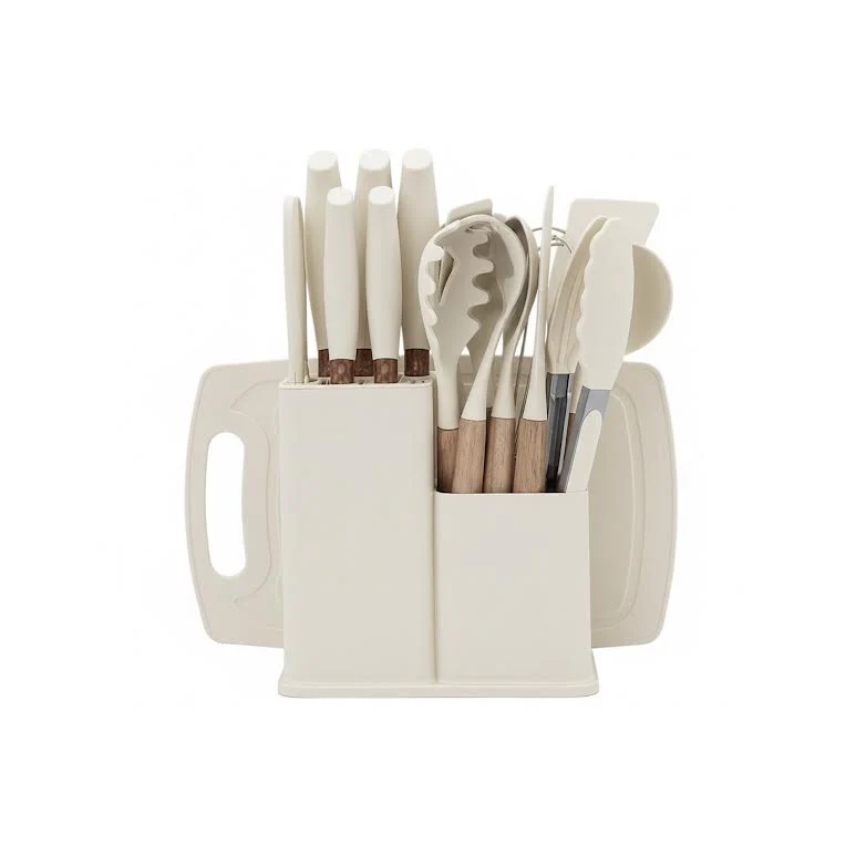 19 Piece Kitchen Utensil Set Cream