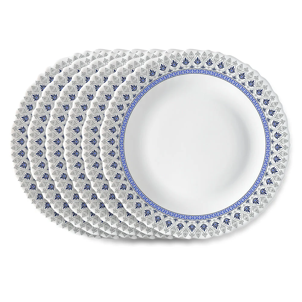 Larah by Borosil Ocean Quarter Plates, 6 pc Set